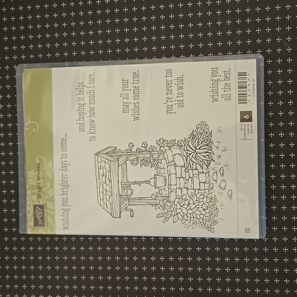 Stampin Up Bright Wishes rubber stamp set